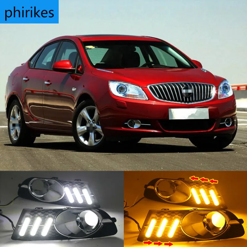 

2PCS For Buick Excelle GT 2010-2013 Auto LED Daytime Light Running Light DRL Front Fog Lamp Day Light