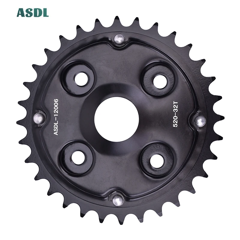 520 32T 32 Tooth Motorcycle Rear Sprocket  Staring Wheel For Honda CM250 CM250C CD250 CD250U CA250 CA250T Rebel CA CD CM 250 a#