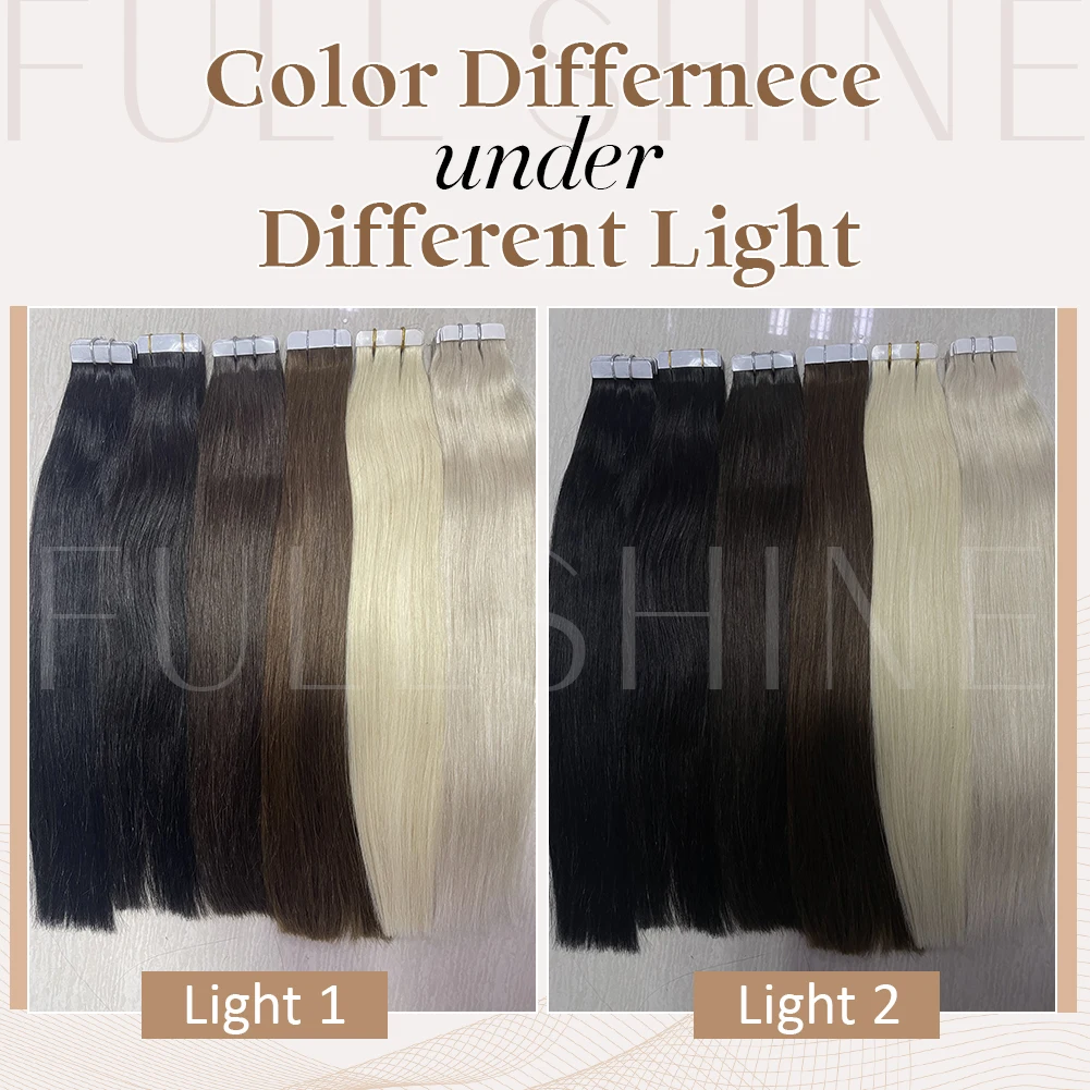 Full Shine tape in human hair extensions black women Seamless Injection Tape in Extensions Invisible Straightu