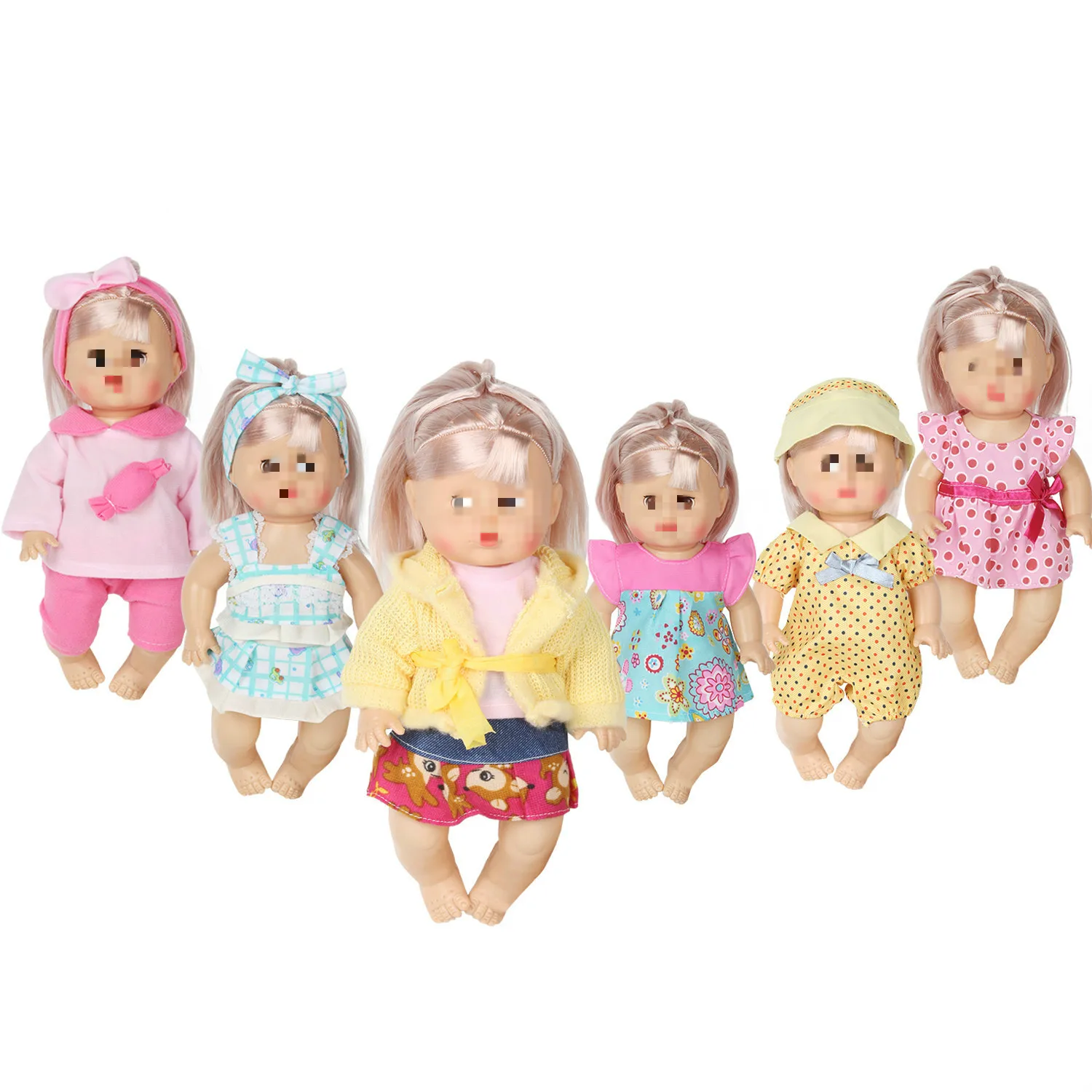 куклы Baby Doll Newborn 30CM Soft  Emulated Dolls Toddler Toys 12 Inch Doll Dress Outfits Accessories Doll Girl Gift Kid Toys