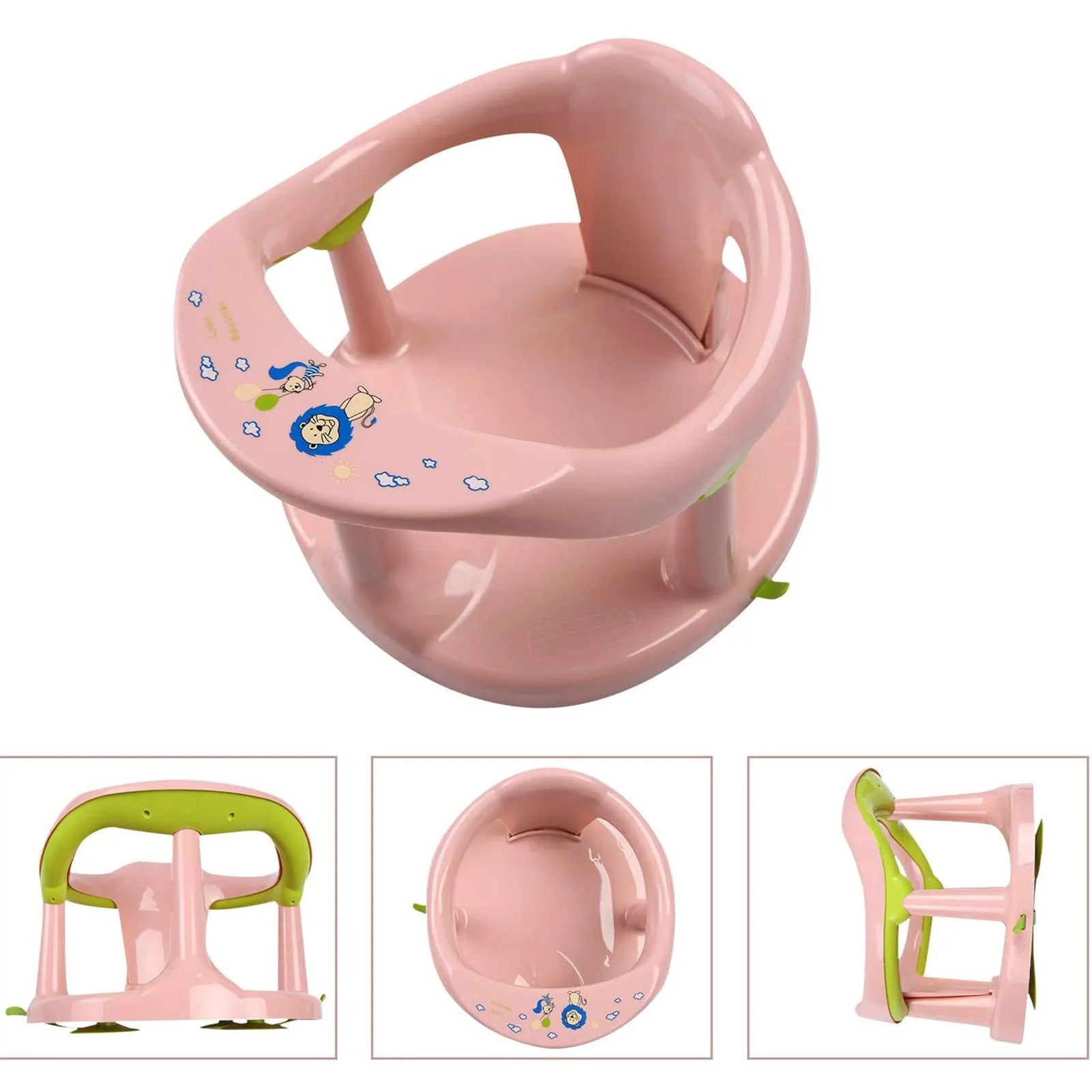 Baby Bath Chair Child With Suction Cup Bathtub Pad Seat Safety Anti Slip Newborn Shower Stool Infan Non-slip Children Bath Chair