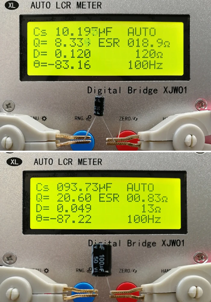 XJW01 digital bridge 0.3% L/CR tester resistance, inductance, capacitance, ESR Meter, finished product. with Metal case