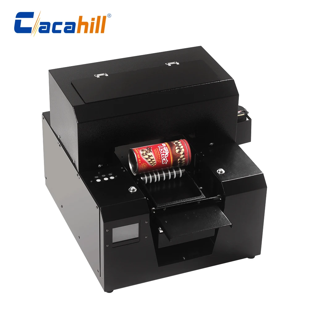 For office Fully automatic portable UV inkjet printer plane and cylinder integrated for plastic card/document/bottle printing