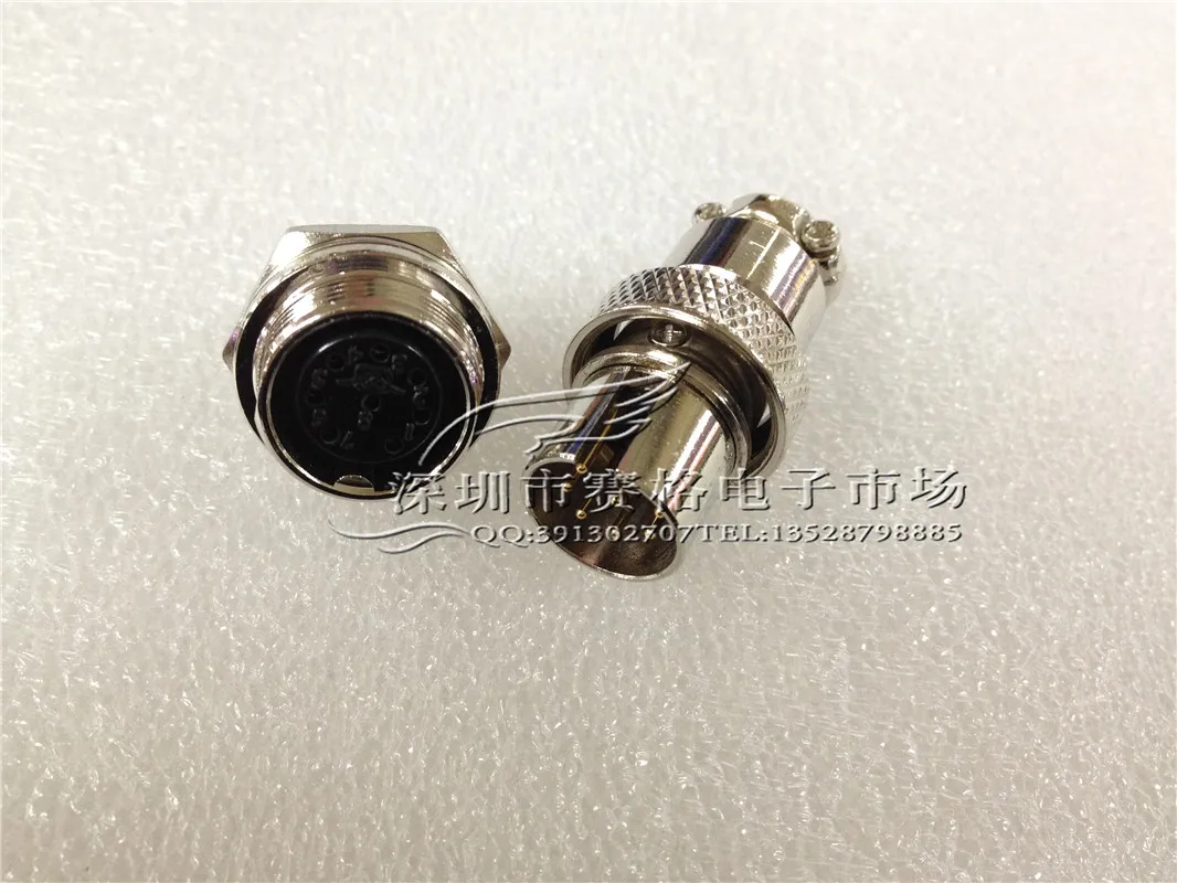 

10pcs Chongqiang Aviation Connector 16mf Reverse Installation Series GX16 Aviation Plug Socket Reverse Connection 2-pin-8-pin