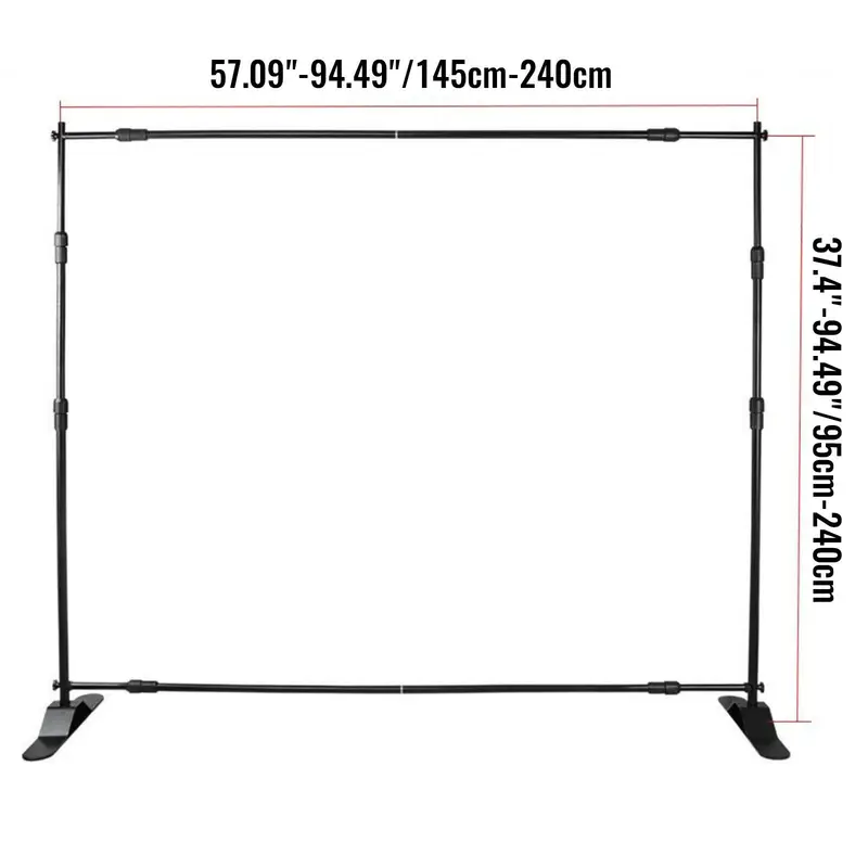 Suporte de Fundo Telescópico Ajustável 3x2,4m SucceBuy para Banner — foto 6