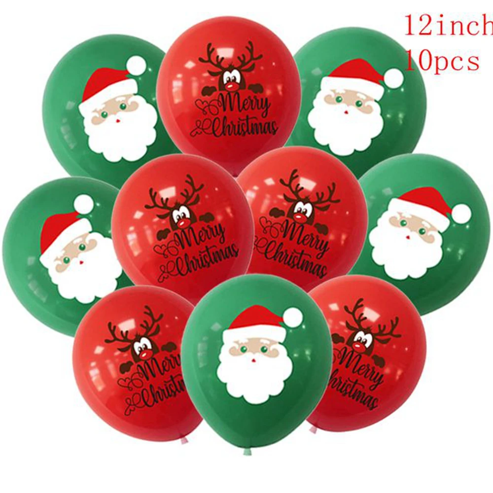 Christmas Balloons Santa Cluas Elk Latex Balloon DecorMerry Christmas Decoration for Home Xmas Ornaments Nacidad Gifts 2022