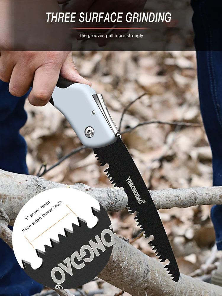 DTBD เลื่อยพับ Heavy Duty Extra Long Blade Hand Saw สำหรับไม้ Camping DIY ไม้เลื่อย Hard ฟัน pruning สวนเครื่องมือ