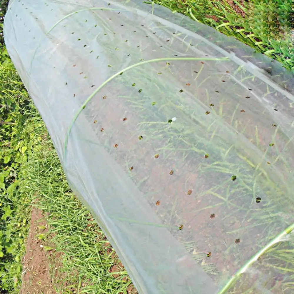 1.5m/1.8m Greenhouse Breathable Plastic Transparent Film Garden Agriculture Orchard Vegetables Cultivation Cover Film 2M