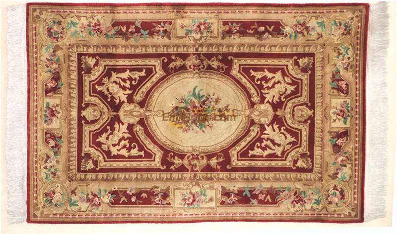 

Hand Made French Weave Rug Wool Savonnerie Design Needle Folk Carpet For Carpets Living Room Art Carpet