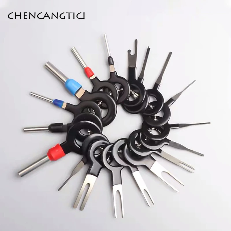3/8/11/18/36 Pcs Car Terminal Removal Repair Tools Electrical Wiring Crimp Connector Pin Extractor Keys Automotive Plug Pullers