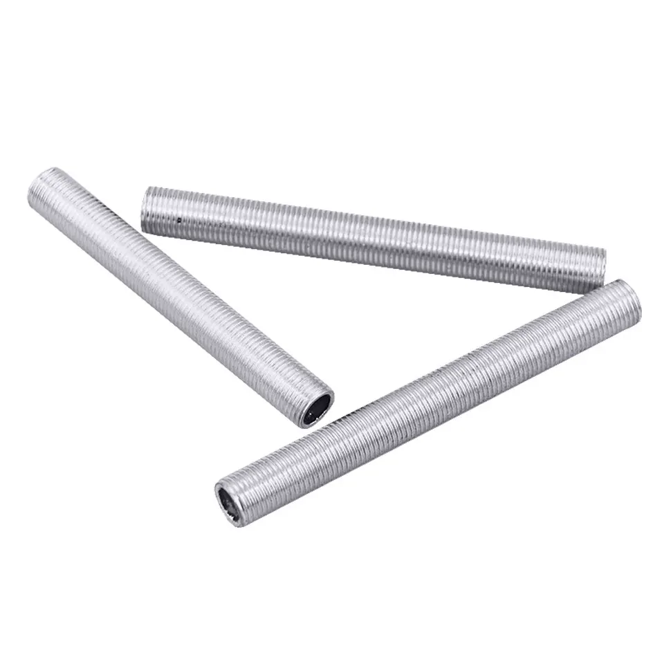 2PCS M16 Hollow External Tooth Tube Screw Tube Full Tooth Straight Tube Straight Rod Threaded Rod Lighting Accessories