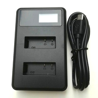 3-Way Battery Charger LED Battery Housing 2slots USB Charger For Action Camera SJCAM SJ4000/Air/SJ5000 Eken H8 H9 H9R
