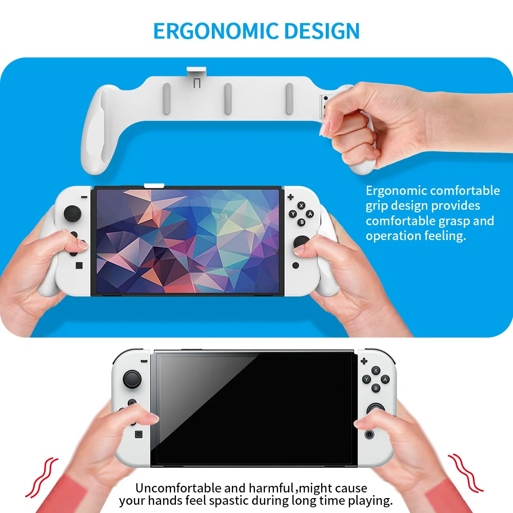 for Nintendo Switch OLED Case Handle Bracket Hand Grip Protective Cover Handheld Case Game Console Stand Support Accessories