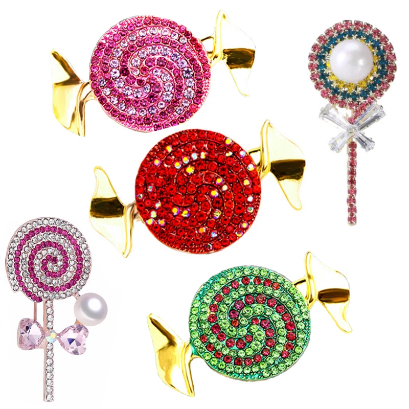 

20pcs Lollipop Candy Brooches For Women Men Girl Clothes Bag Pin Brooch Jewelry Kids Gift