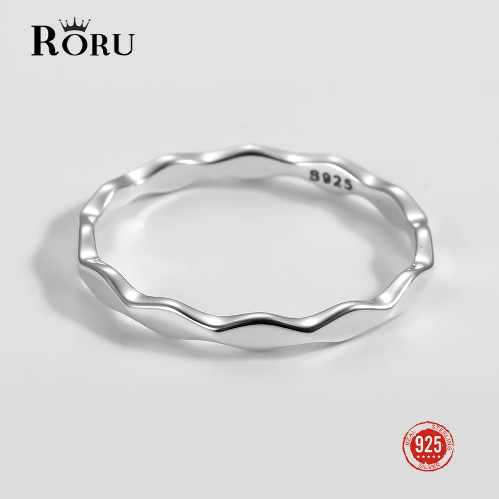 

925 Sterling Silver Ring Rhombus Section Oxidized Silver Simple Rings Stylish Personality Fine Jewelry Gift for Women