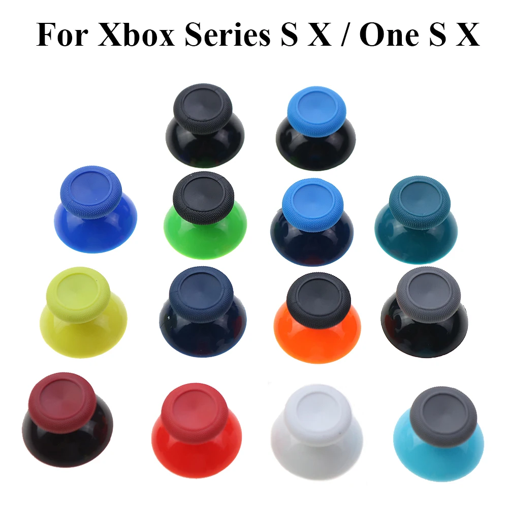 

2pcs Thumbstick Grip For Xbox One Series S / X Controller 3D Analog Cap For Xbox One Elite Joysticks Cap Cover Solid Buttons