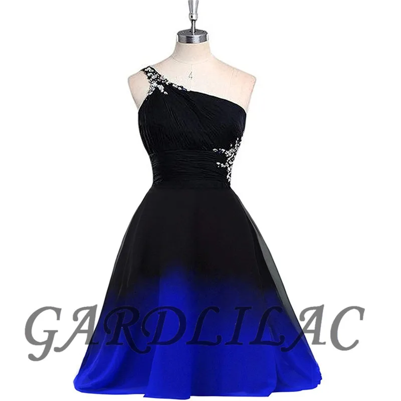 

Gardlilac 2021 Black to Red Halter Ombre Homecoming Dress for Juniors Gradient Short Prom Dresses Chiffon Bridesmaid Dresse