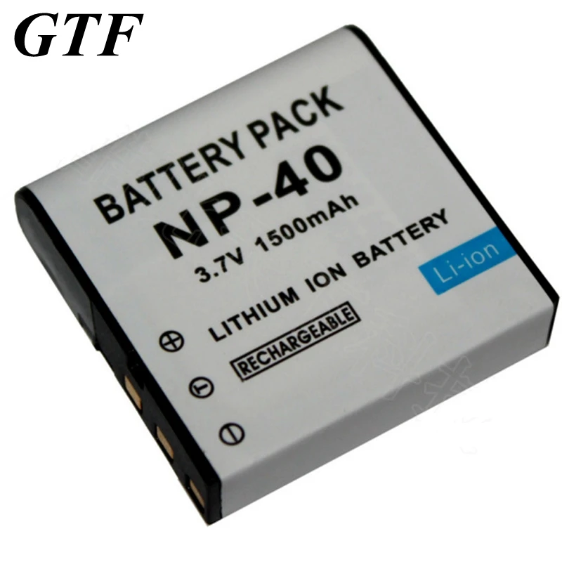 GTF 1500mAh Digital camera battery CNP40 NP-40 For EX P Z1050 Z200 Z750 Z1000 Z1200 Z1080 Z30 Z40 Z50 Z55 Z57 FC100 Z700 Z600