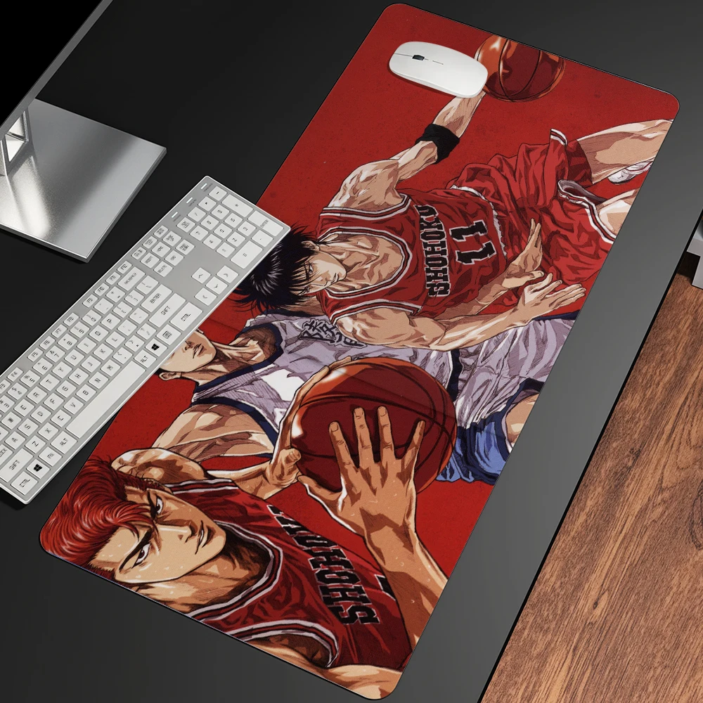 

Oversized Slam Dunk Beautiful Lovely Pattern Mouse Pad Desk Pad Anime Mouse Mats HD Print Computer Gamer Locking Edge Gaming