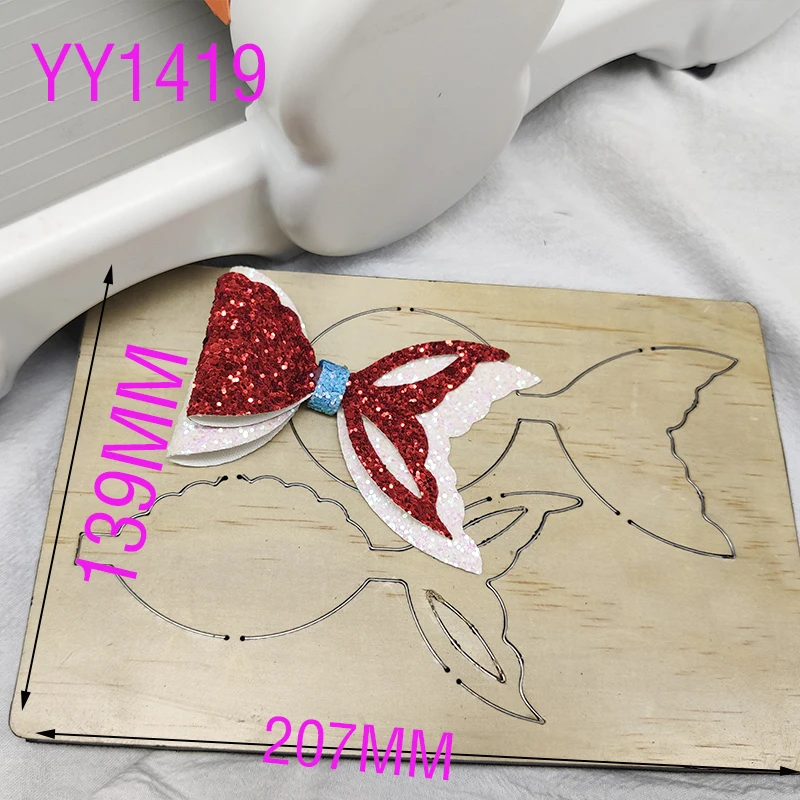 Fish tail bow knife mold wood moldYY1419Is Compatible with Most Manual Die Cut