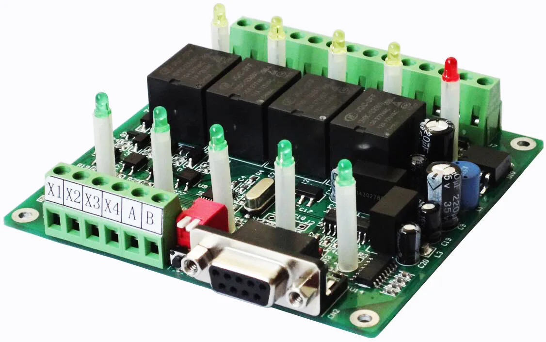 4-Way Relay Control Panel/RS485/232/Programmable/with Isolation/Industrial Grade