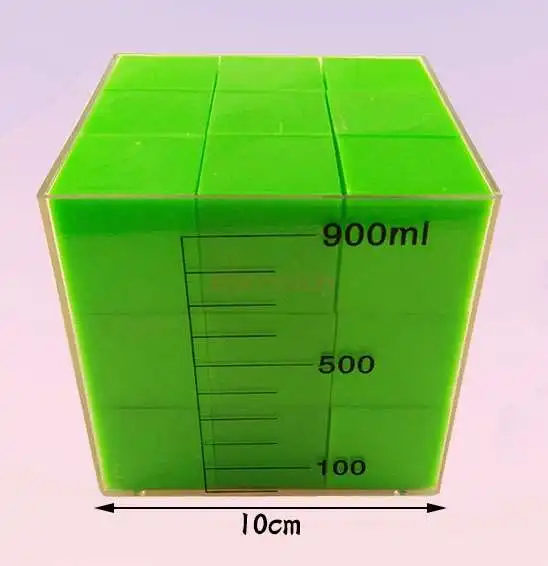 3.3cm Magnetic Small Cube Teaching Capacity Demonstrator 1L Teaching Instrument