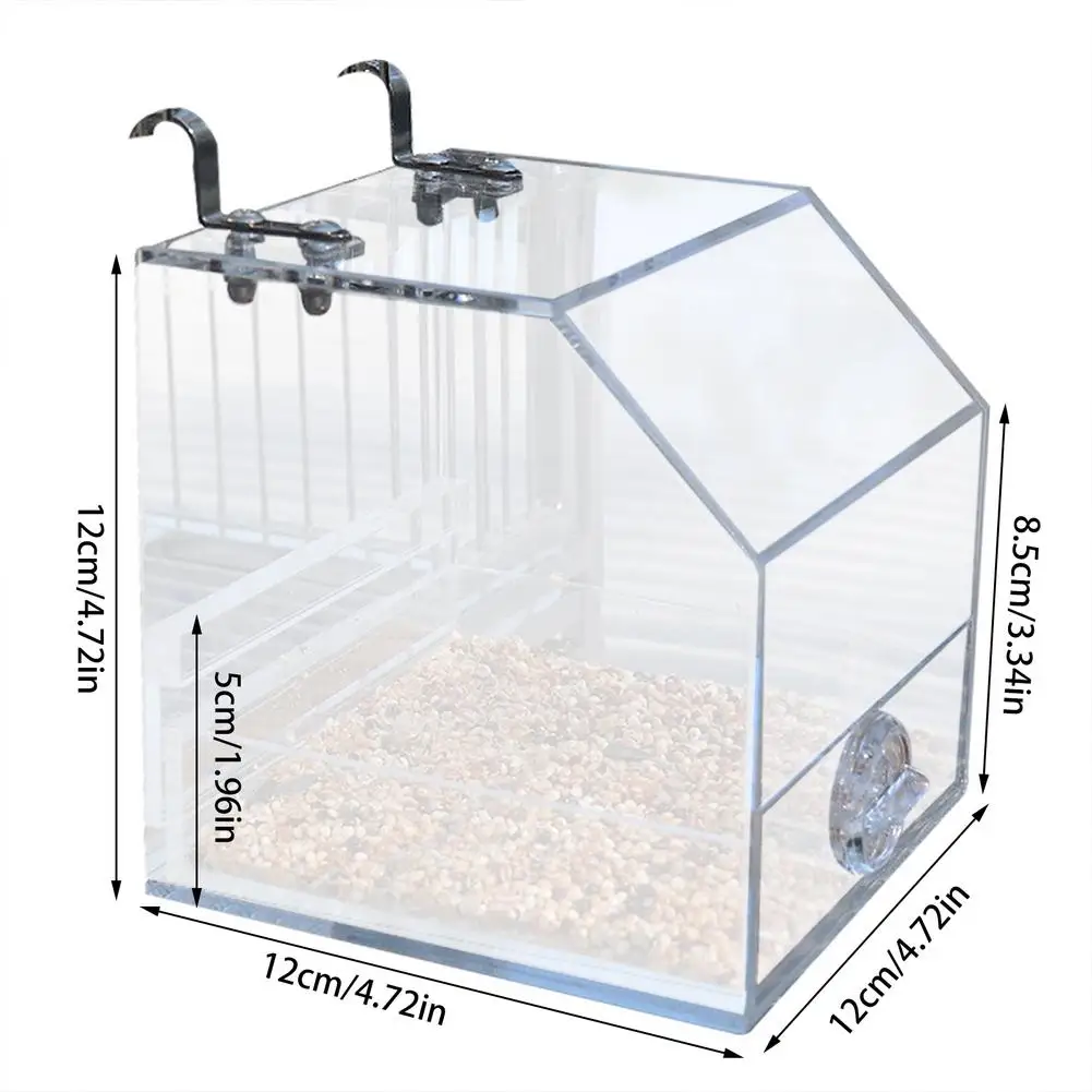 Portable Bird Feeder  Seed Catcher Tray Feeders  Suspending Birds Food Dish For Cage For Lovebirds Cockatiels Canaries