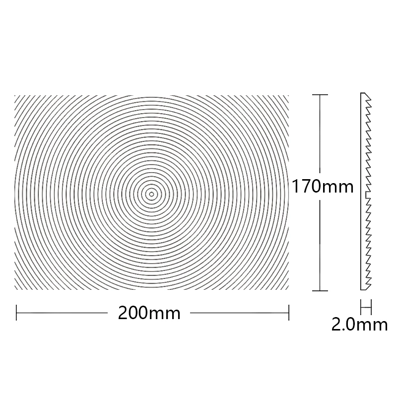 Fresnel len 200x170mm F170mm 10.3 \