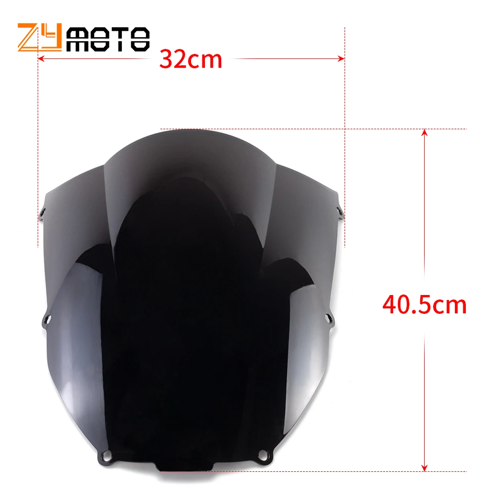 For KAWASAKI Ninja ZX6R ZX636 2000 2001 2002 ZX 6R 636 Motorcycle ABS Plastic Windscreen Windshield Ninja ZX6R ZX636