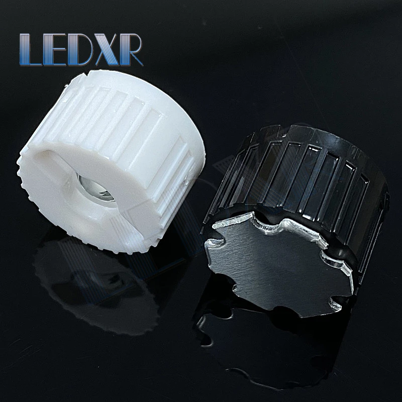 10pcs 20mm high power LED lens LED chip 1w 3w5w PMMA lens universal black and white holder 8°/ 15°/ 20°/ 30°/ 45°/ 60°/ 90°/ 120