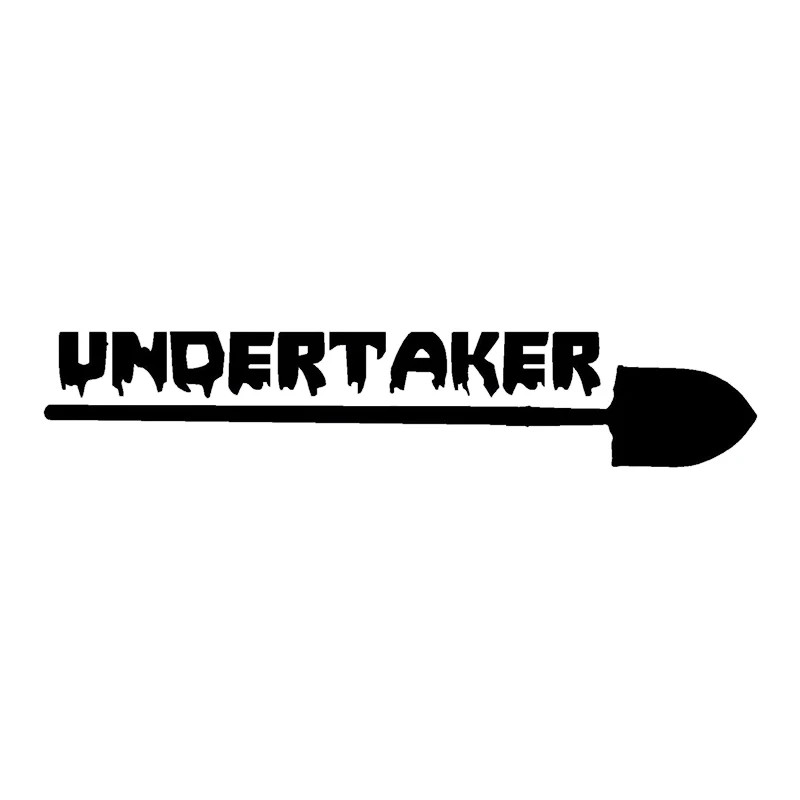 

17*3.2cm UNDERTAKER SHOVEL Vinyl Decal Sticker Car Window Wall Bumper Funny Car Accessories for auto