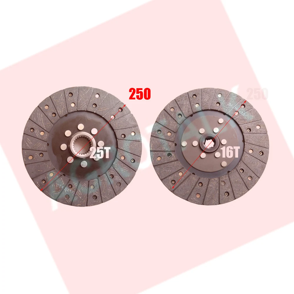 Set of main clutch and PTO discs for JINMA 354 tractor, part number: 304.21S.013+304.21S.018