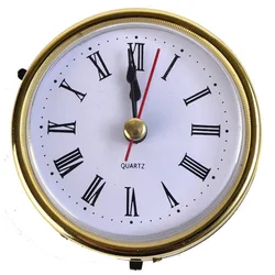 Reloj de hierro Phnom Penh para muebles, iluminación de cabeza de reloj, inserto de oro, adornos de números de Cara Blanca romana, 65mm