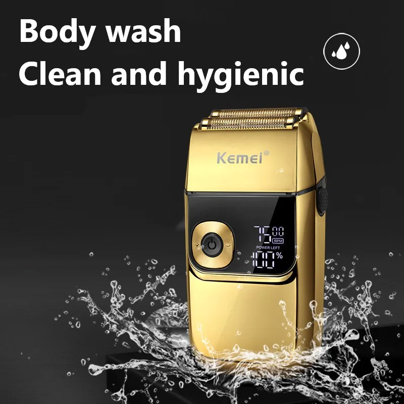 Kemei KM-2028 barber professional beard hair shaver for men electric shaver rechargeable electric razor balds shaving machine