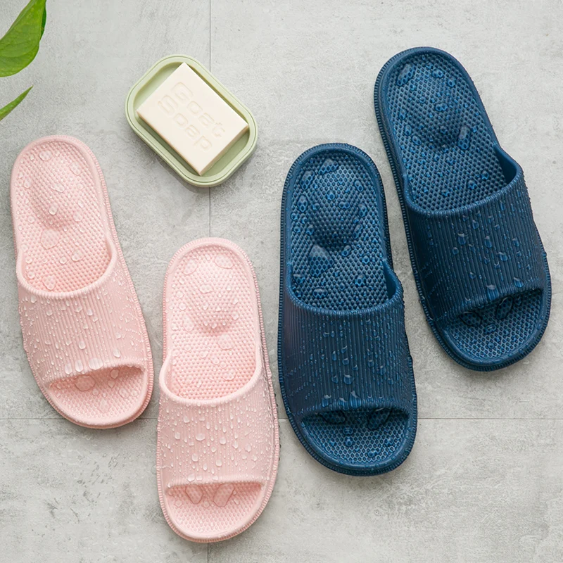 TZLDN Non-slip Massage Slippers Women EVA Indoor Slippers Light Women House Bath Shoes Man Waterproof Sandals Slides Bathro