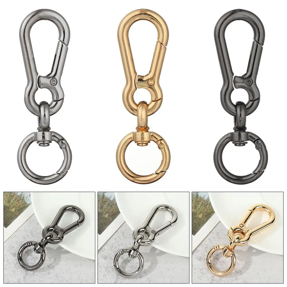 Push Trigger Plated Gate Outdoor Tools Spring Gourd Buckles Carabiner Purses Handbags Bag Belt Buckle Snap Clasp Clip