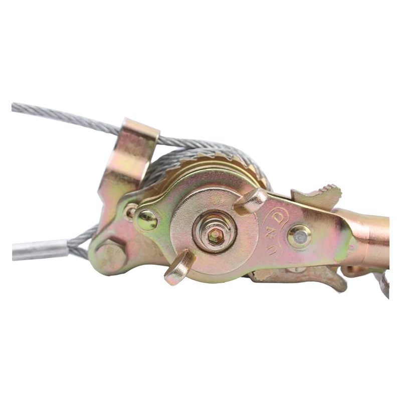 1T สไตล์ญี่ปุ่น Ratchet Cable Puller มือเหล็กลวดเชือก Puller Ratchet ดึงลวด Grip