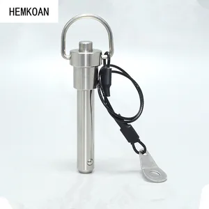 1 قطعة الفولاذ المقاوم للصدأ الكرة رئيس قفل دبوس سريع الافراج عن زر الصلب الكرة تحديد المواقع دبوس ، سحب حلقة خط صفيف الصوت قفل سريع أعلى 10 مبيعات دبوس لصفيف الخط - No5