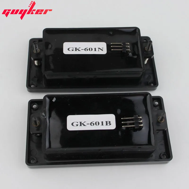 GUYKER Closed Black Guitar Pickup Humbucker Active Pickup Set(Equipped with Potentiometer and American Output Guitar Jack)