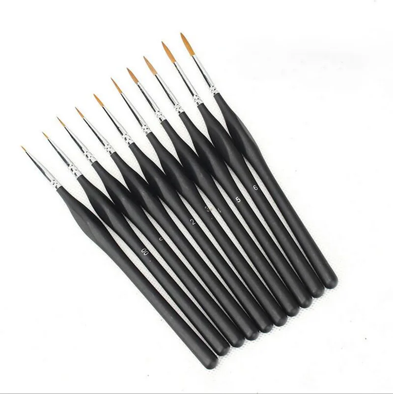 1pcs Soft Wolf Fur Paint Brushes Hook Line Pen Watercolor Painting Acrylic Watercolor Brush Art Supplies for Painting