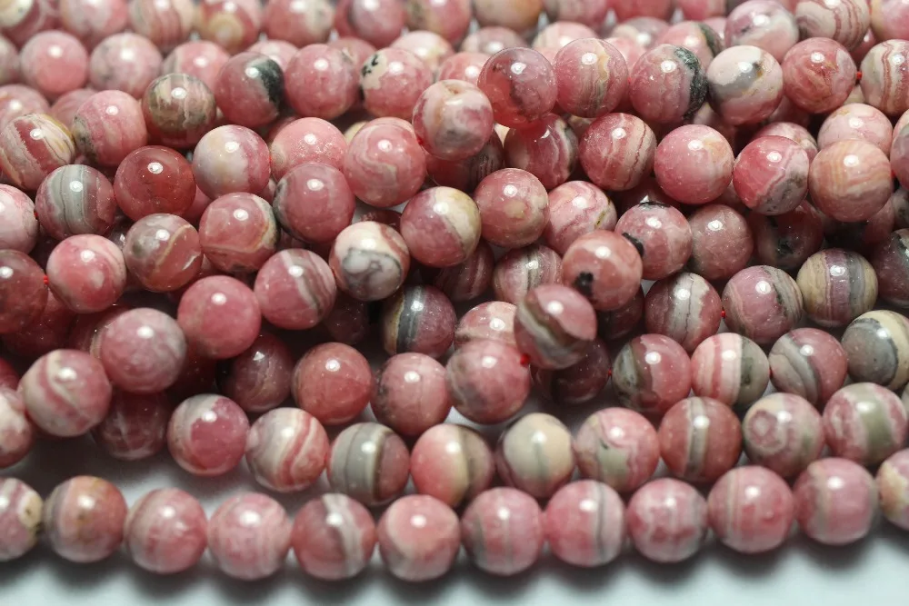 1 strands  natural  Rhodochrosite Round Loose Beads 15\