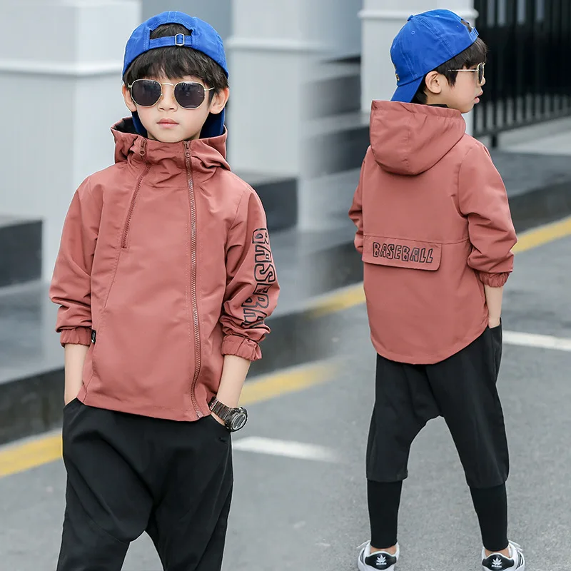 

Soft Spring Autumn Boy Coat Jackets Overcoat Top Kids Teenage Gift Children Clothes Gift Formal School High Quality