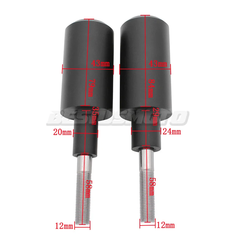 Motorcycle Black Carbon Frame Sliders Crash Falling Protection For Honda CBR600RR CBR 600RR 600 RR 2003-2006 2004 2005