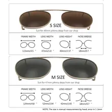 Depp Round Clip-On Sunglasses Polarized Lenses #6