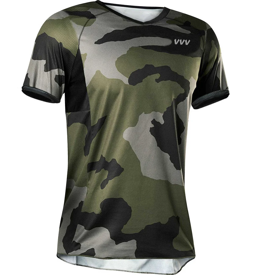 

Мужские дышащие мото велосипед Джерси с коротким рукавом лето Велоспорт велосипед Mtb Новый стиль рубашка горные Мотокросс DH Mx горный одежда