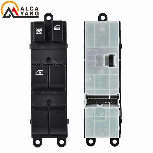 Imagen 2 del producto Para Nissan Tiida C11 2004-2012 Teana 2004-2007 Auto ventana eléctrica interruptor de cristal botón conducción a la izquierda Coche
