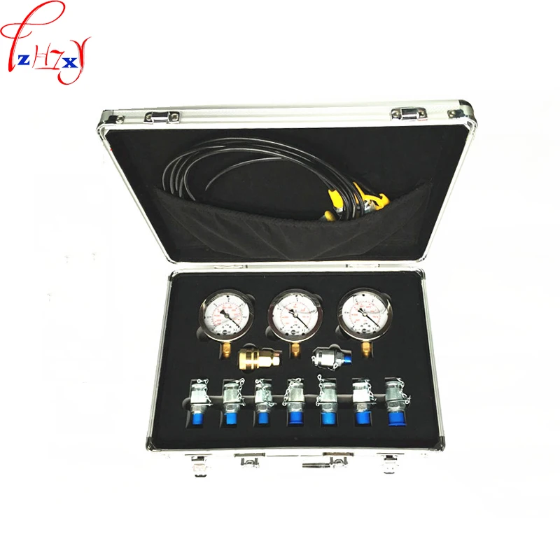 Portable Hydraulic Test Gauges Digger Pressure Test Excavator Hydraulic Pressure Test Kit For Excavator Hydraulic Tester Tool