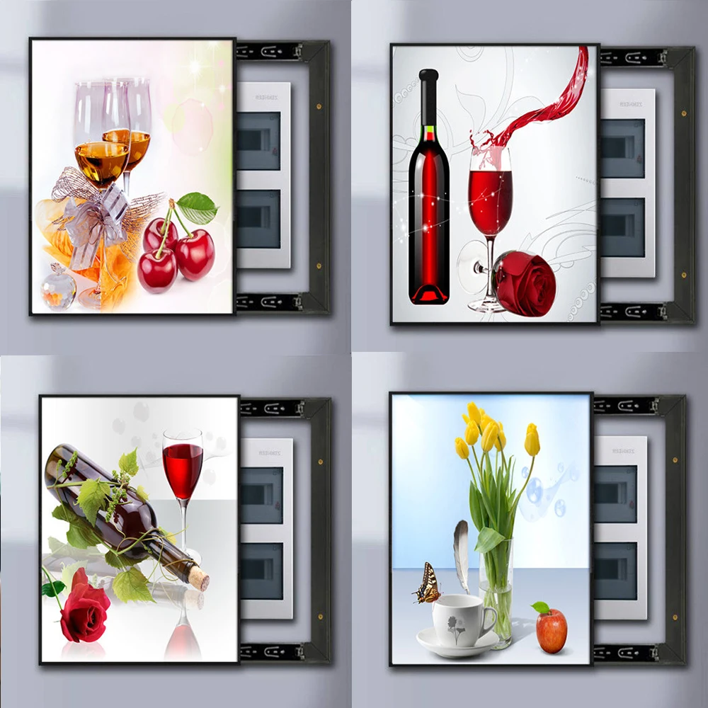 

Home Electric Box Decorations Poster Print Paintings Living Dinning Room Decor Mural Wall Art Pictures Left And Right Push-Pull