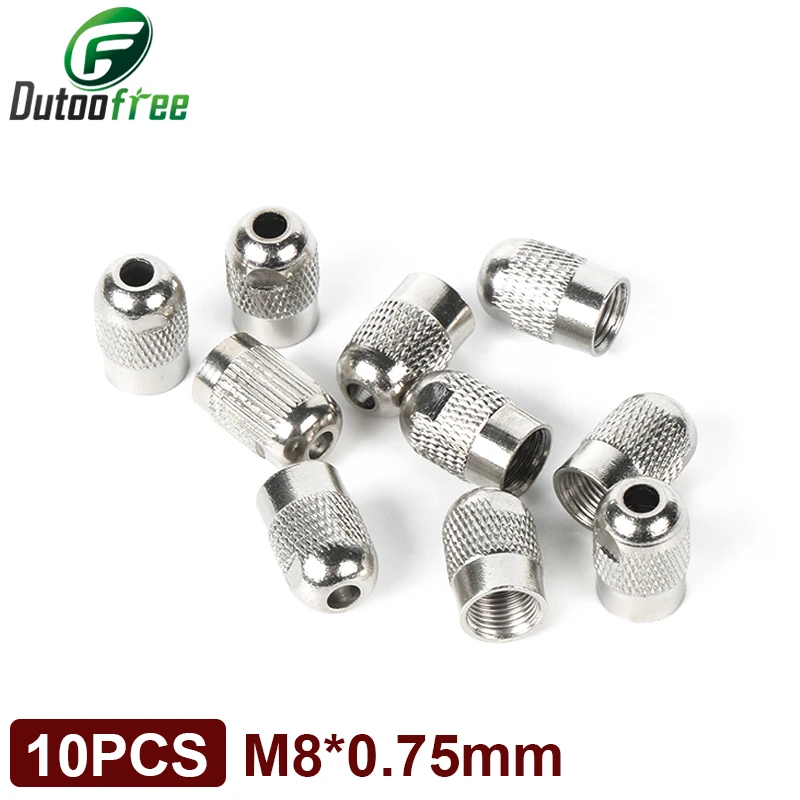 10PCS/lot Dremel Tools Accessories Stainless steel Nuts Electric Grinder Diamond Rotary Tools Nut Fits M8*0.75mm