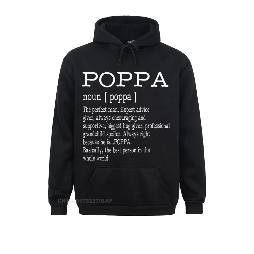 Poppa Definition Grandpa Father's Day Gifts Men Hoodie Outdoor Hoodies Cheap Long Sleeve Men Sweatshirts Kawaii Fall Clothes